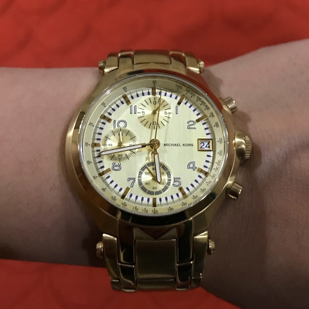 Michael Kors Chronograph Gold Watch